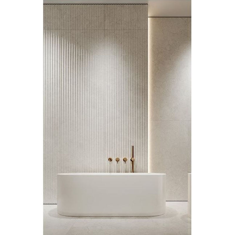 Crema Marfil Bianco 3D Concave 60x120 SilkTec