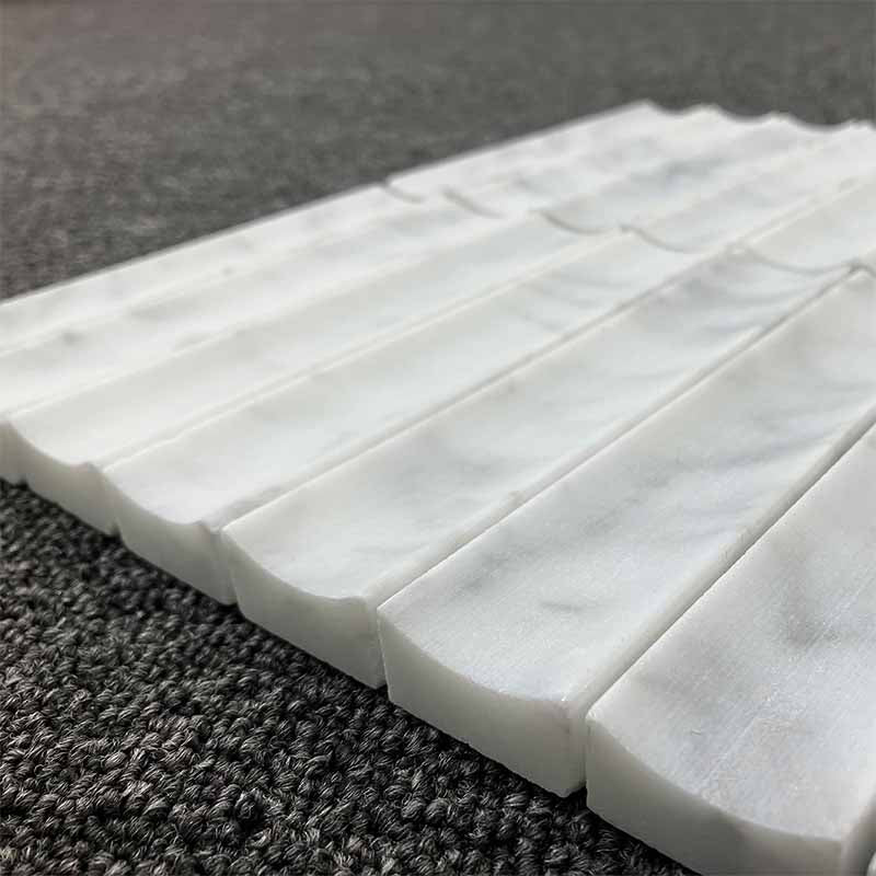Carrara Mosaic Concave Mosaics Soft Matt 302x318