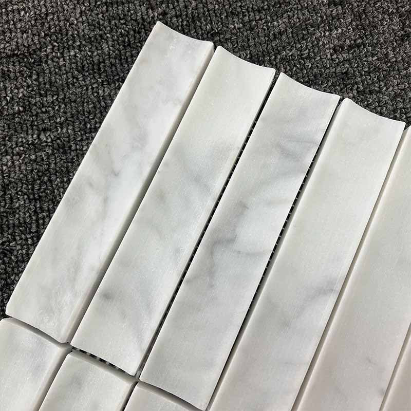 Carrara Mosaic Concave Mosaics Soft Matt 302x318