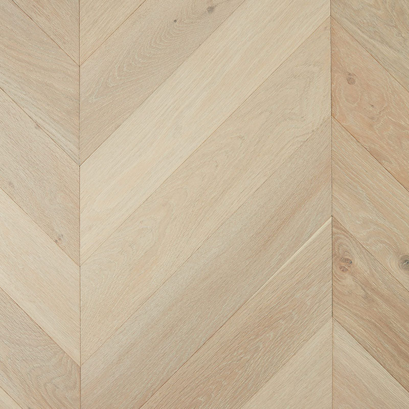 De Marque European Oak Engineered Flooring Chevron Chateau Grey 600x120x15/4mm