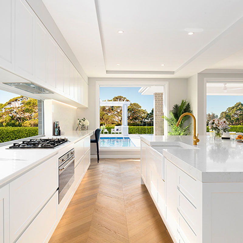 De Marque European Oak Engineered Flooring Chevron Champagne 600x120x21/6mm