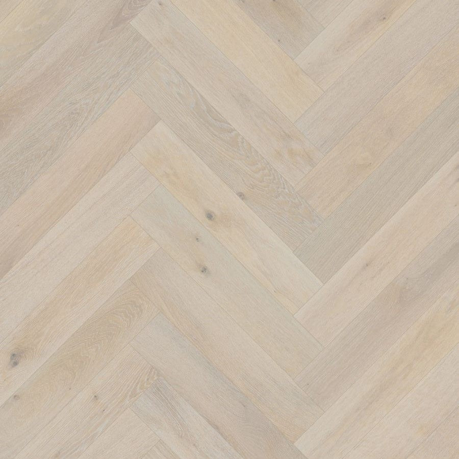 CrossWood Engineered Herringbone Flooring Latte oak 600*127*14/3mm