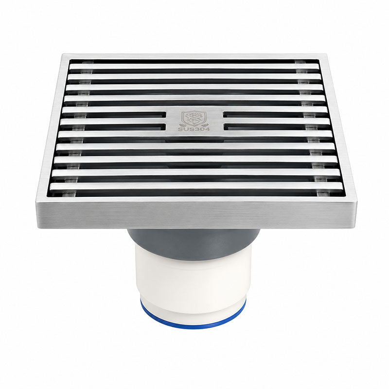 DrainCover 50mm Casting Brass Strips Chrome 100x100mm