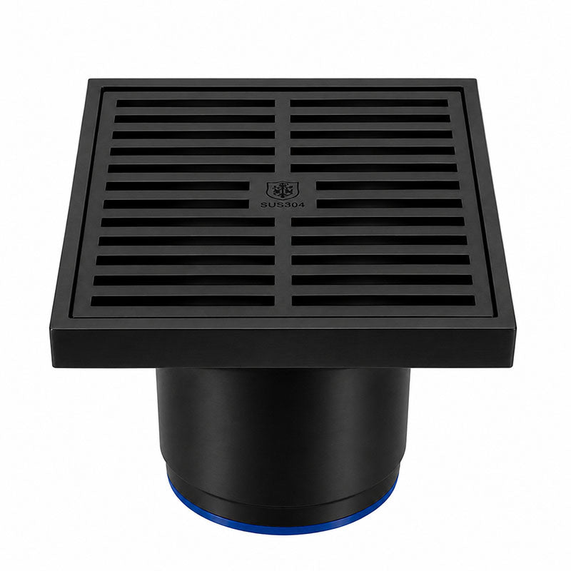 DrainCover 75mm Casting Brass Strips Black 100x100mm