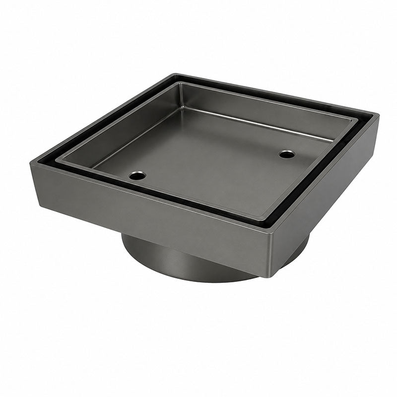 DrainCover Tile Insert 75mm Casting Brass Gunmetal 115x115mm
