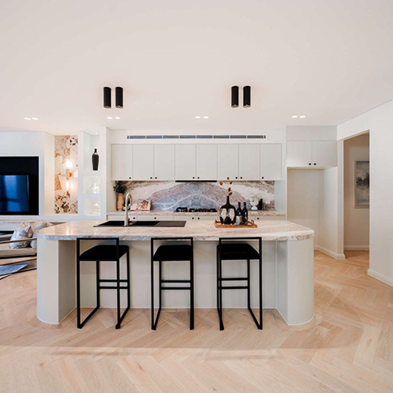 De Marque European Oak Engineered Flooring Herringbone Chateau Grey 600x120x15/4mm