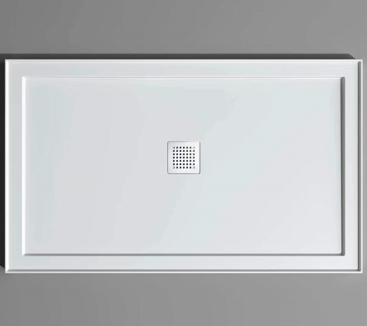 ECO Polymarble Base 1200x900 Center Outlet Shower Base