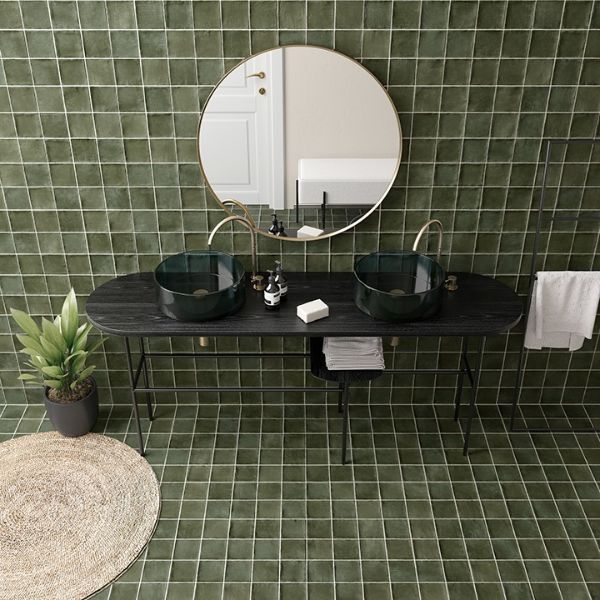 Argile Khaki Matt Square 100x100mm