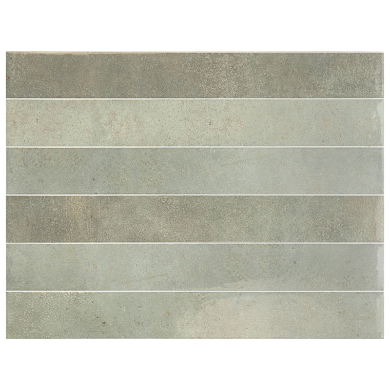 VERTICALE GREEN FIELD GLOSS 50X400MM