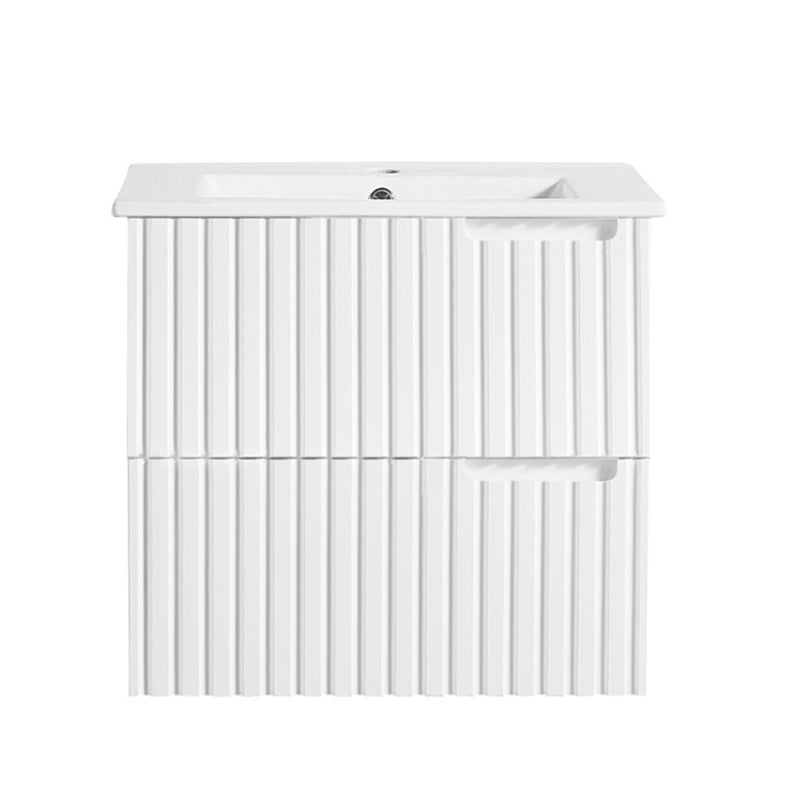 Elena Series Wall Hung Urban Grey 580x455x540mm Vanity with Stone Top & Ceramic Undermount Basin