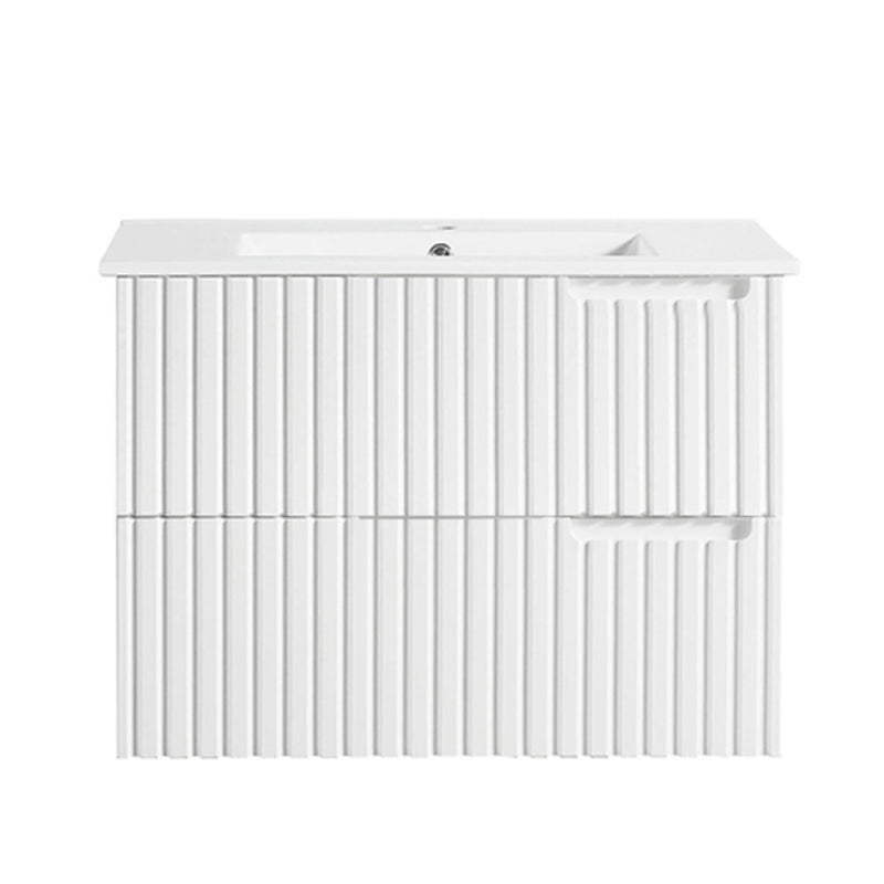 Elena Series Wall Hung Urban Grey 880x455x540mm Vanity with Stone Top & Ceramic Undermount Basin