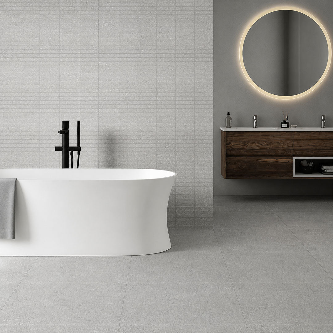 Fosilime Grey Matt Finger Mosaic 23x148
