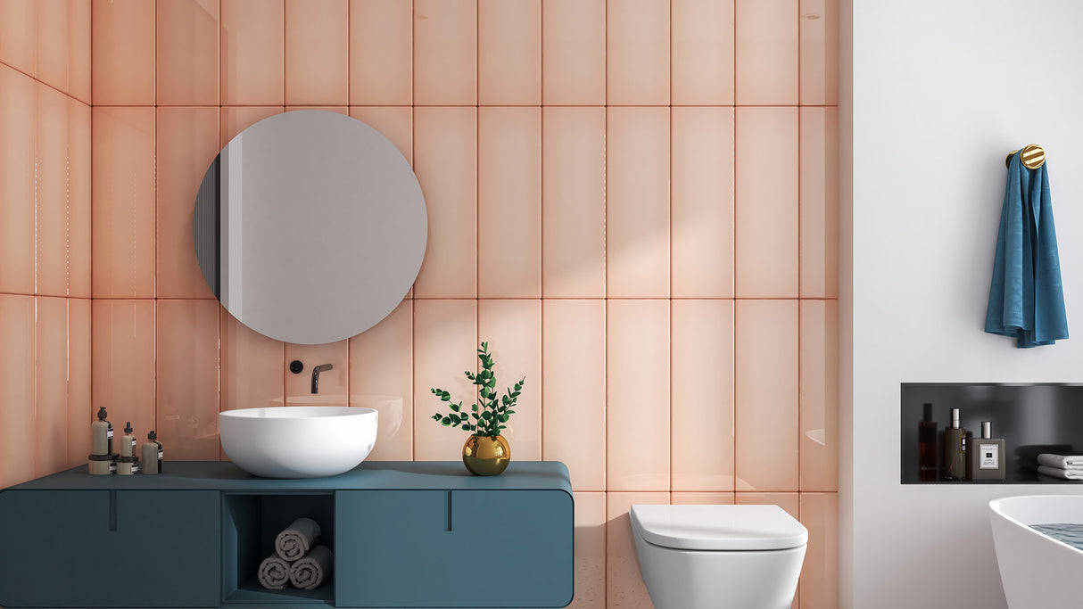 FADE PINK 200X603 GLOSS UNRECTIFIED