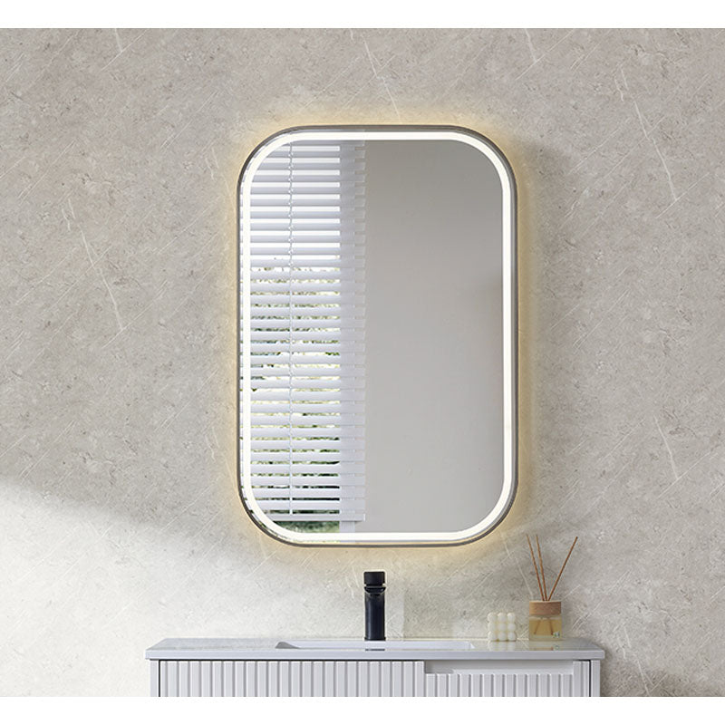 Farley LED Mirror Chrome Frame 600x900mm