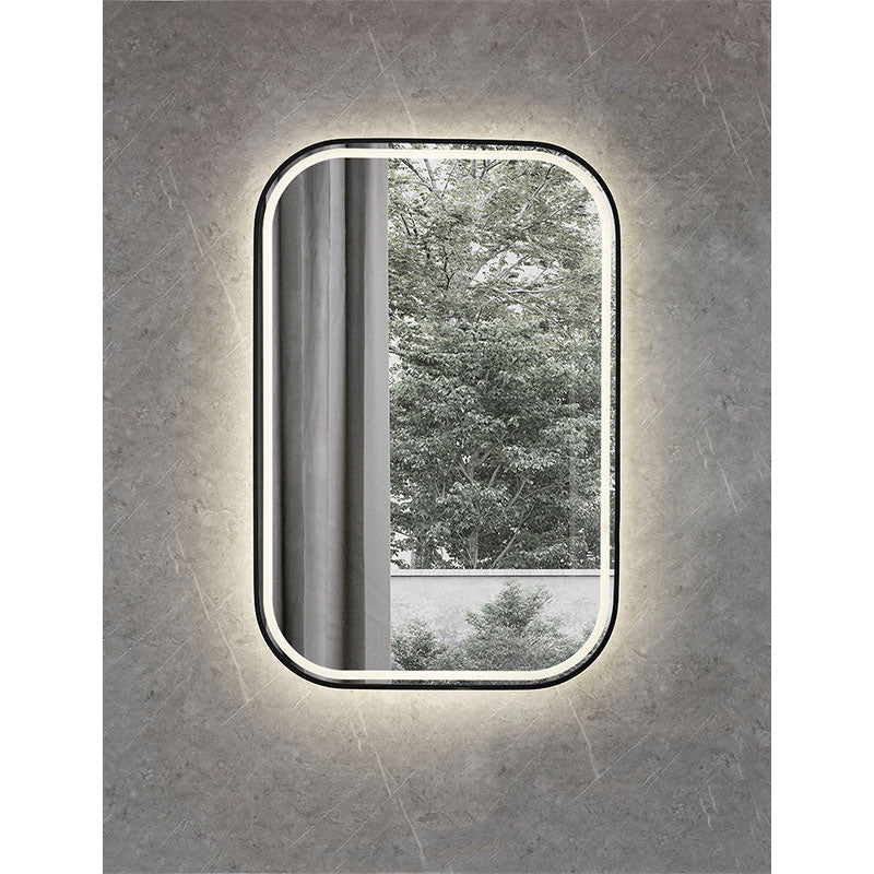 Farley LED Mirror Black Frame 600x900mm