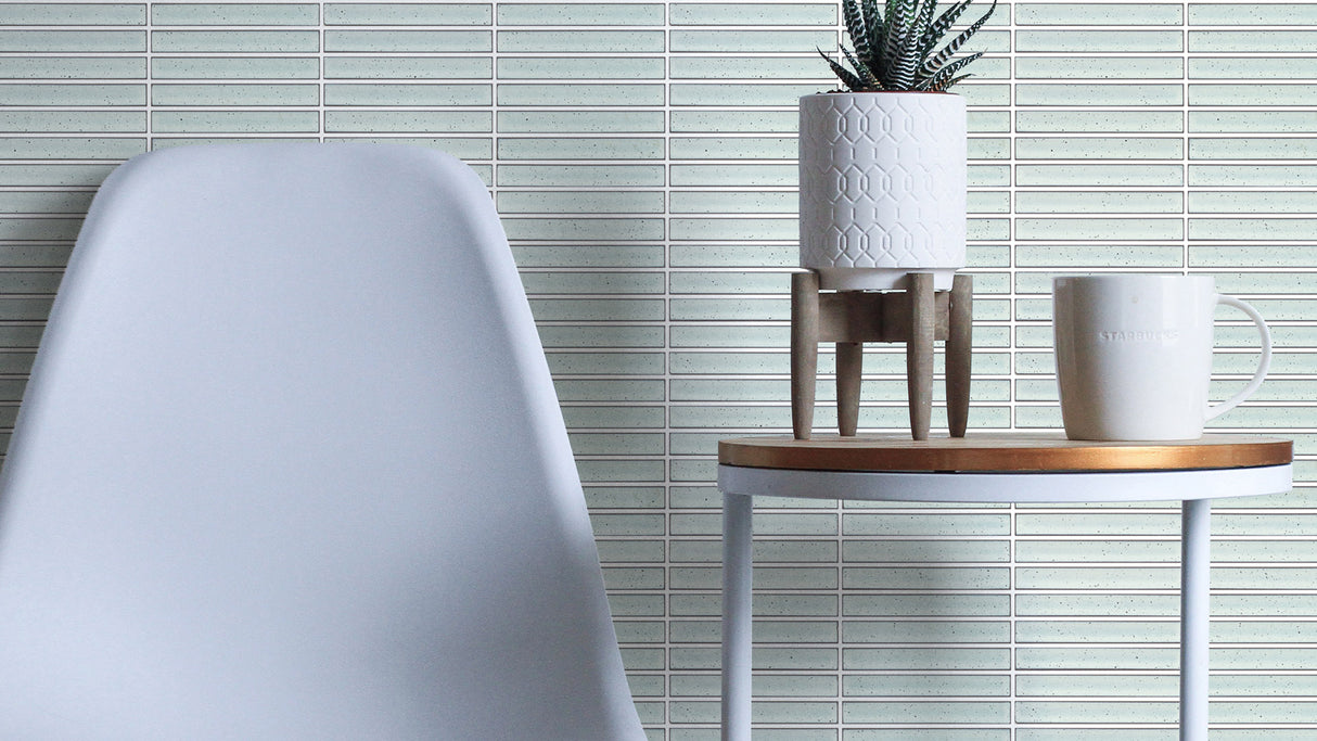 FINGER SPECKLE MOSAIC WHITE GLOSS