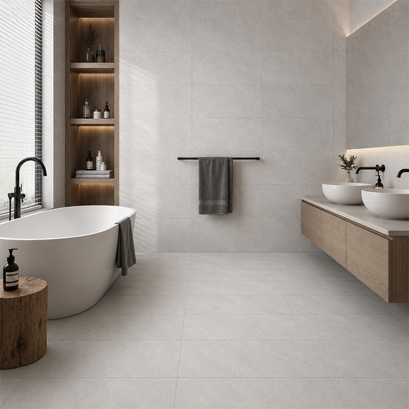 Gris Stone Mid Grey Matt 300x600
