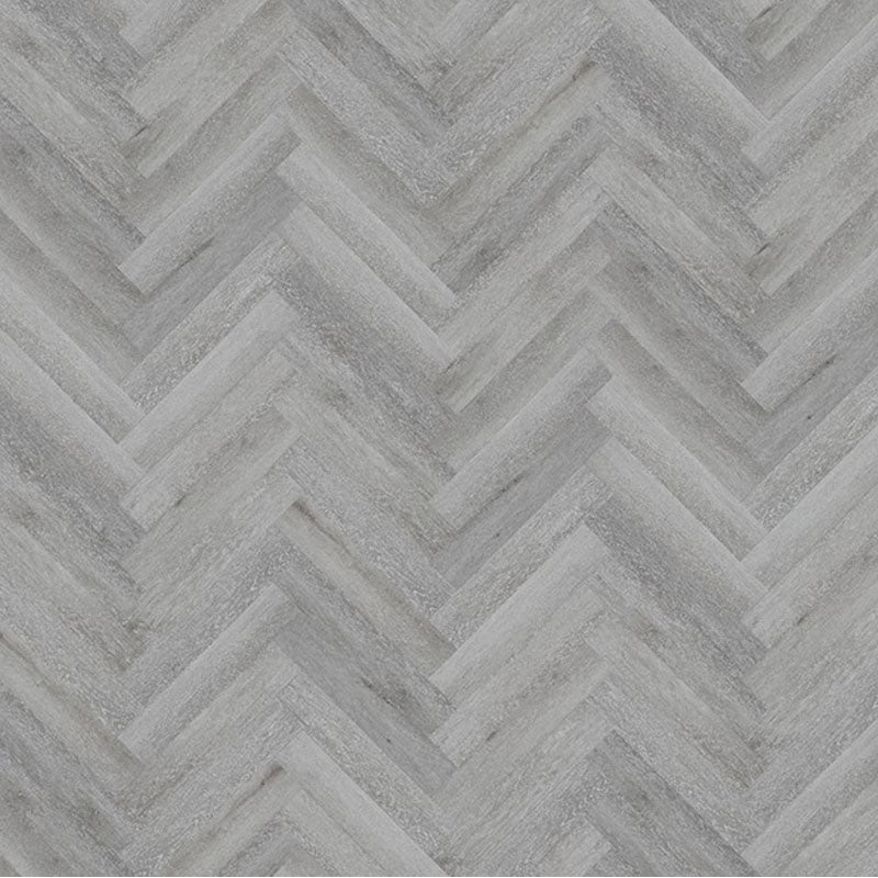 Obsidian Herringbone Water-proof Hybrid Flooring Grey Leaf 625x125x7mm+2mm Acoustic Underlay