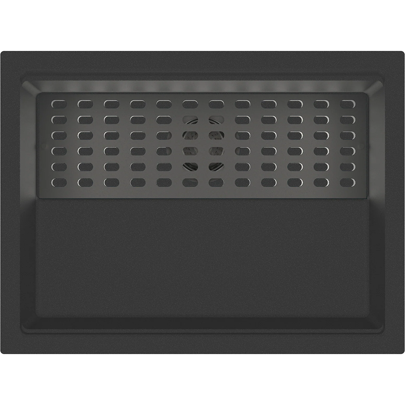 Carysil Harmony Single Bowl Granite Kitchen Sink Black 610x457x253mm