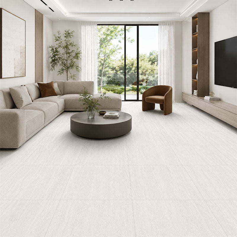 Travertine Vein Cut Bianco Carving Matt 600x600