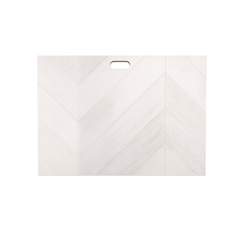 NoblePlank Engineered Chevron Flooring Pearl White 600x125x14/3mm