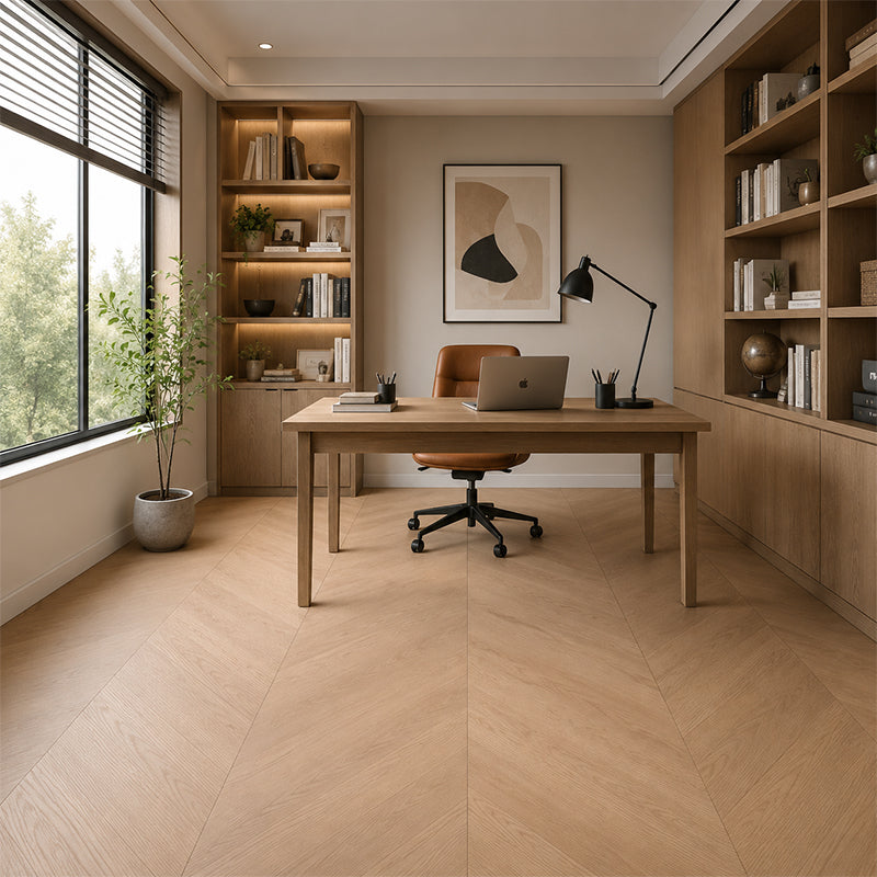 NoblePlank Engineered Chevron Flooring Natural Oak 600x125x14/3mm