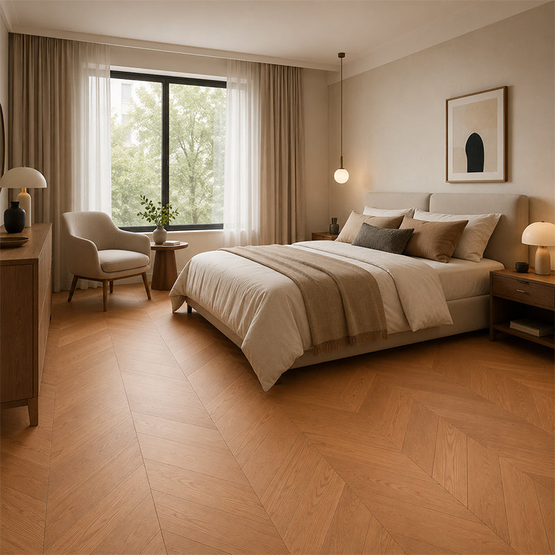NoblePlank Engineered Chevron Flooring Balinese Oak 600x125x14/3mm
