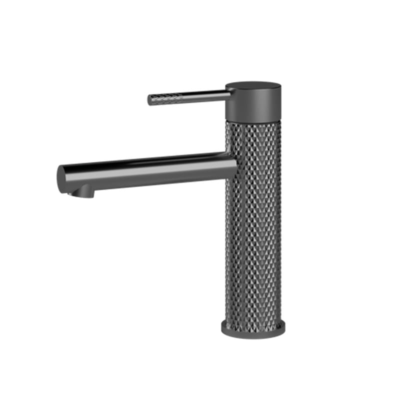 TIARA Basin Mixer with Unique Textured Body Gun Metal Finish
