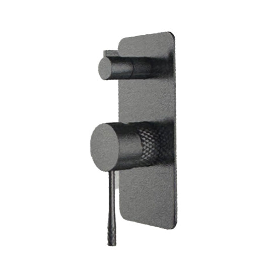 TIARA Diverter Mixer with Unique Textured Body Gun Metal Finish