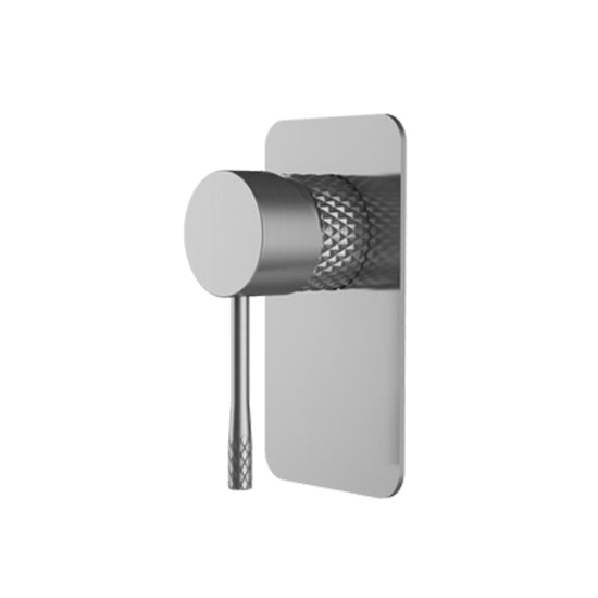 TIARA Shower Mixer with Unique Textured Body Brushed Nickel Finish