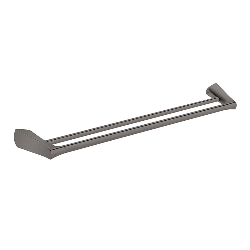 EXON Double Towel Rail in Gun Metal 750mm