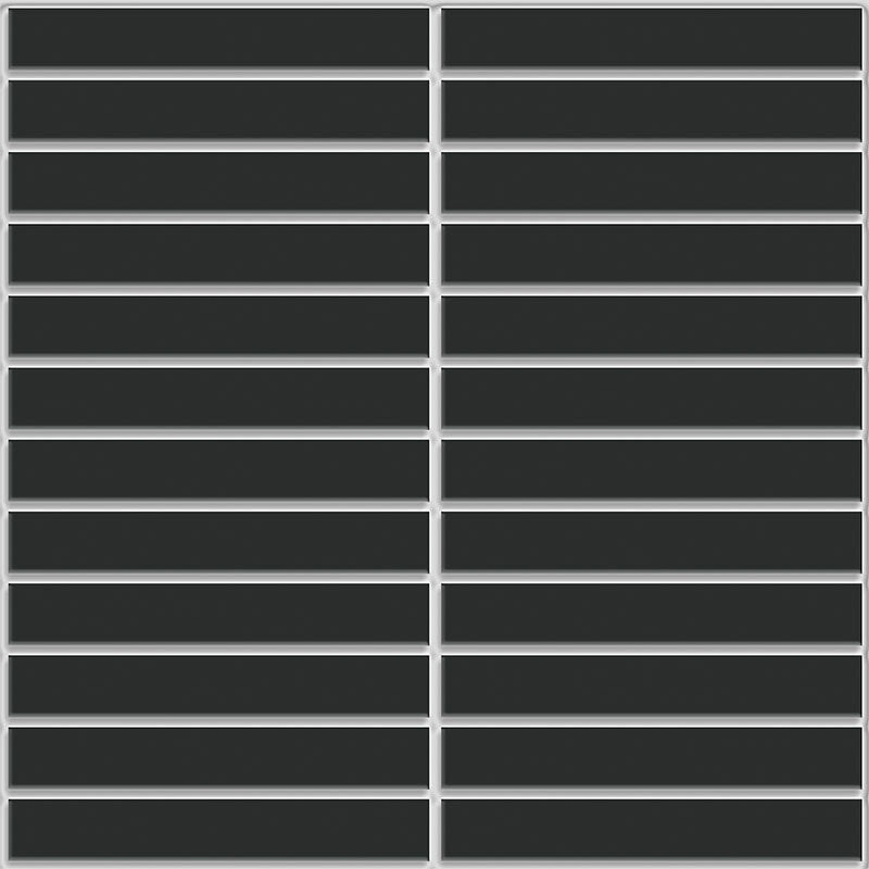 KITKAT BLACK GLOSS MOSAIC 22.5X146.5