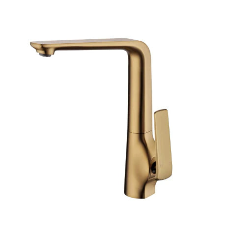 Esperia Brushed Yellow Gold Sink Mixer