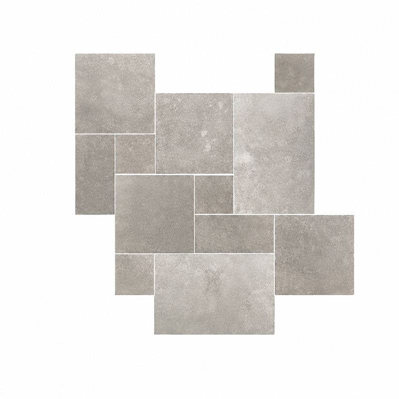 Limestone Lime Greige Sandblasted & Tumbled French Pattern