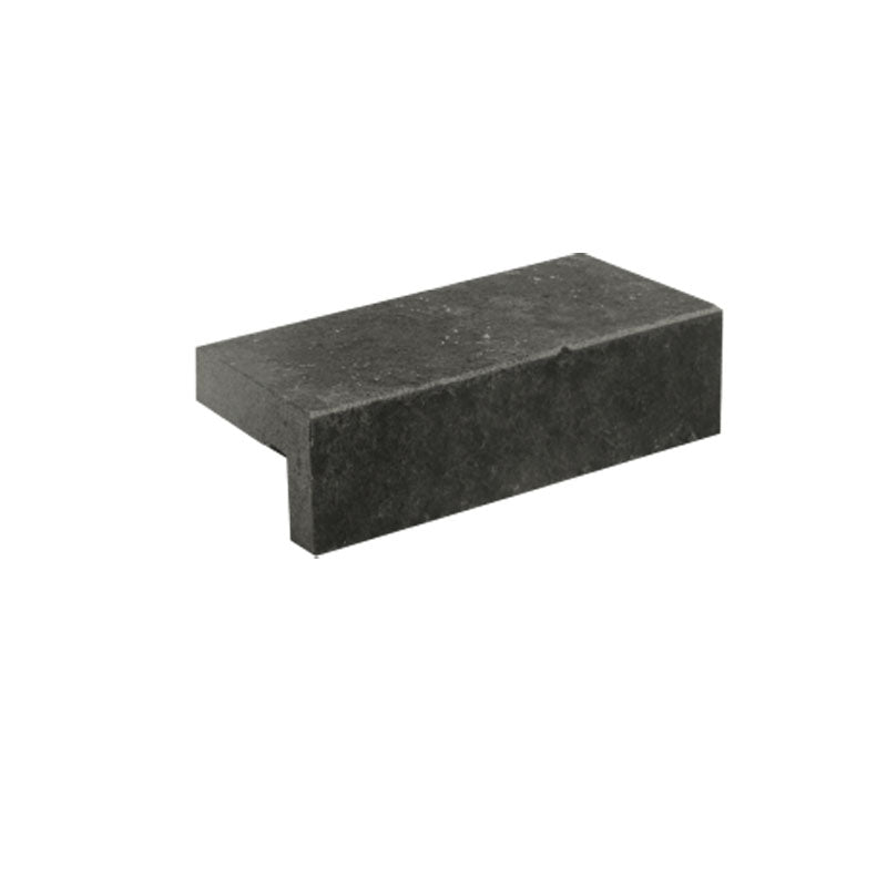 Lux Black Flamed Dropface 800x400x20/50mm