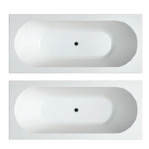 METRO 1700x750mm Island bath Gloss