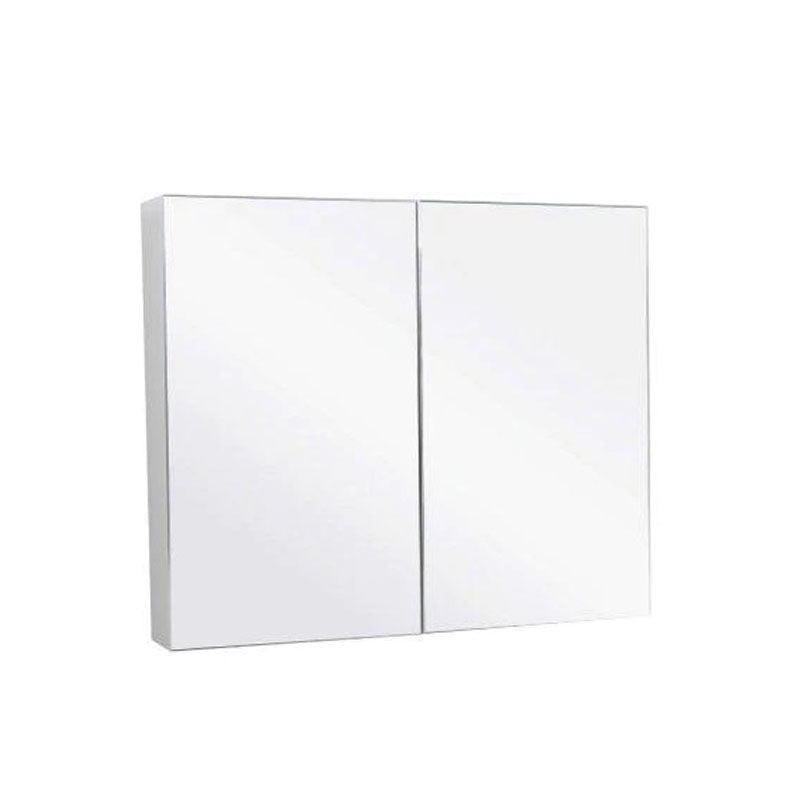 BELLA 900 Pencil Edge Mirror Cabinet Gloss White Finish 900x750x130mm
