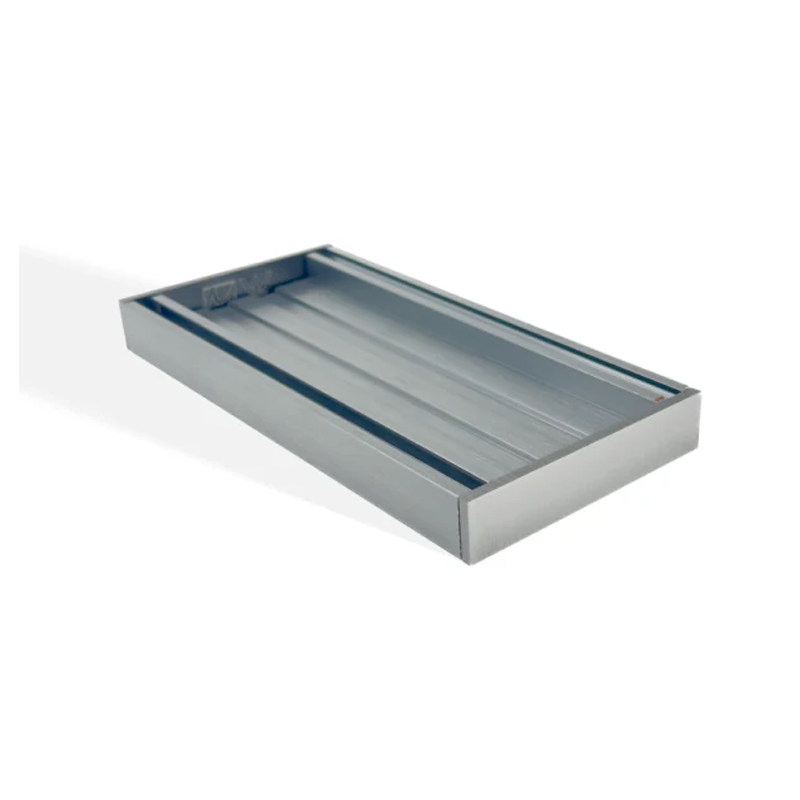 Aluminium Grate Tile Insert Gun Metal Depth 26mm Custom Length XXX (PER 100mm)