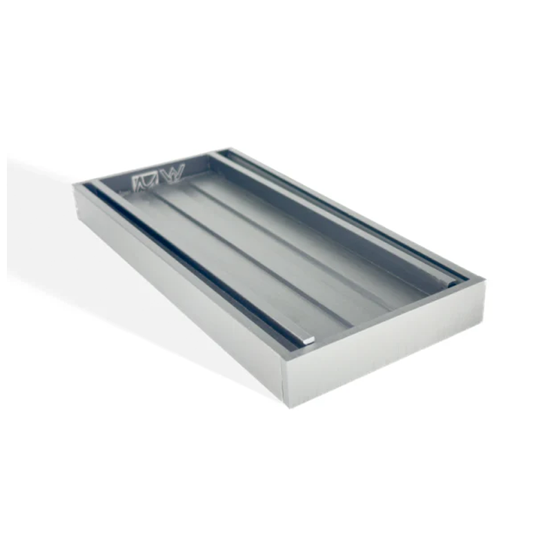 Aluminium Grate Tile Insert Brushed Silver Depth 35mm Custom Length XXX (PER 100mm)