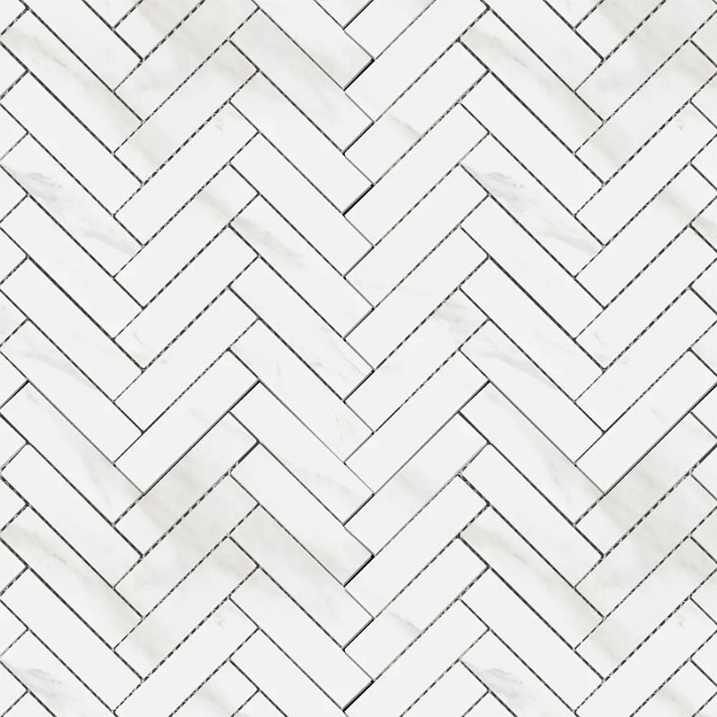 MAMIC GRIGIO GLOSS HERRINGBONE 23X98 MOSAIC (287X281)