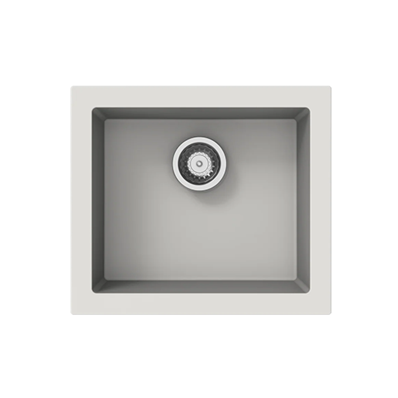 Carysil Maples Single Bowl Granite Kitchen Sink White 539.8x472.9x240.6mm