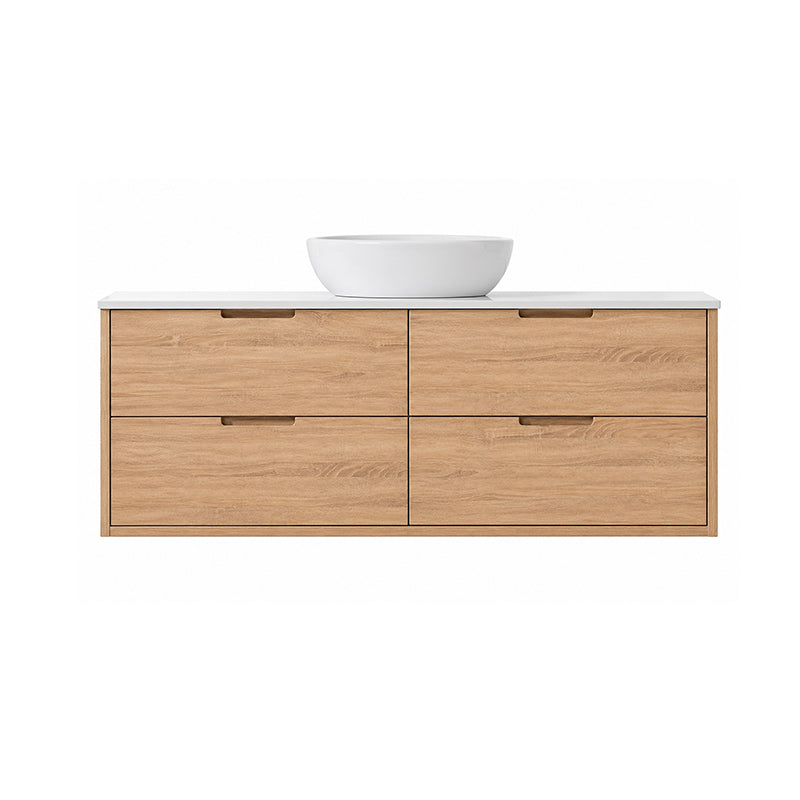 Oakdra(Hung) Series Single Bowl Prime Oak Overall 1480x455x520mm CABINET ONLY