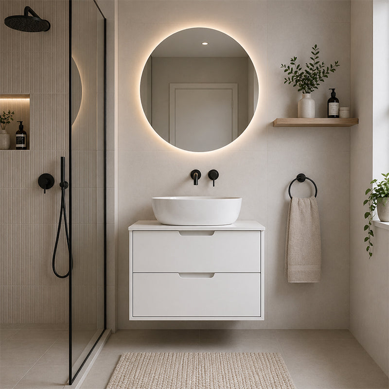 Oakdra(Hung) Series Matt White Overall 730x455x520mm CABINET ONLY