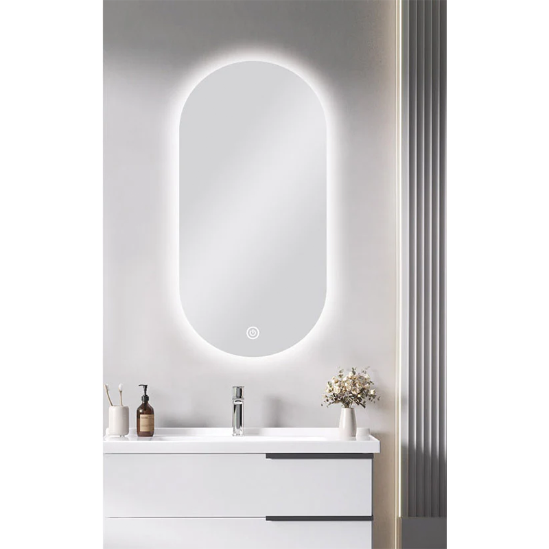 Pill Shape Carysil LED Mirror 450x900mm