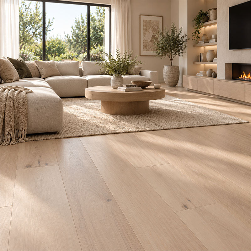 Elk Falls American Hickory Engineered Flooring Snowdrift 1900x189x14/2mm