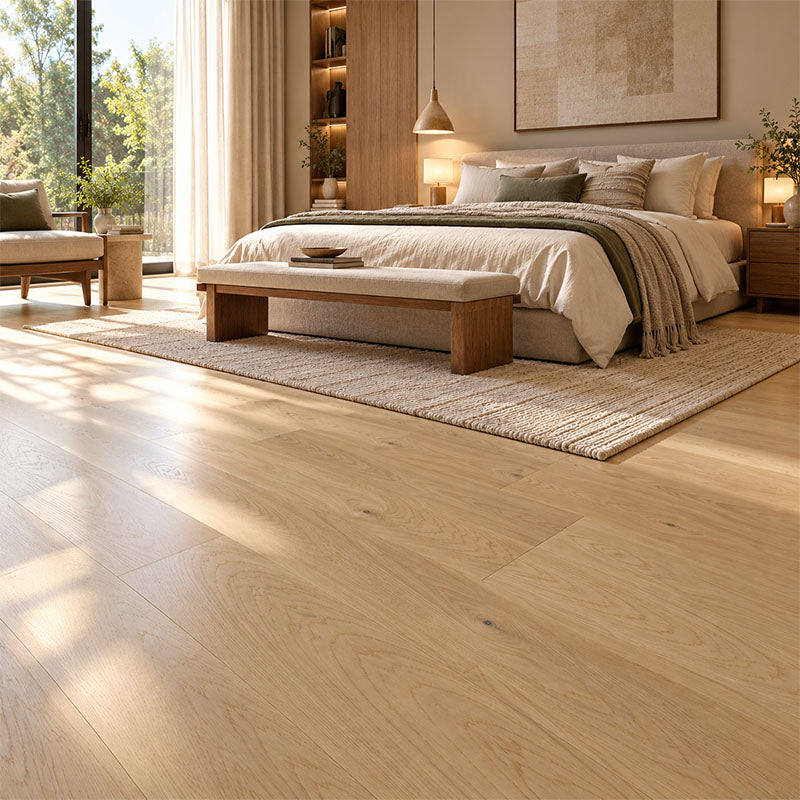 De Marque European Oak Engineered Flooring ABC Grade Wide Plank Polar Ice 2200x240x15/4mm