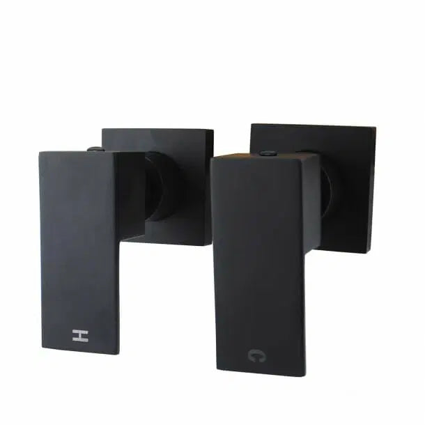 Cascade Shower Wall Taps Black