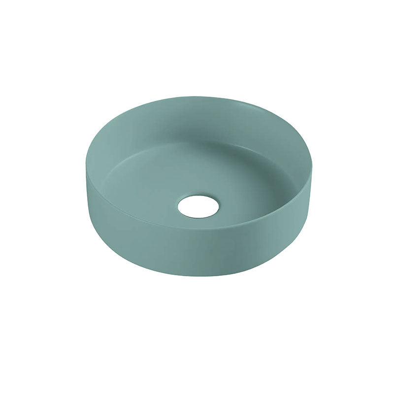 Above Counter Basin Round Matte Green 346x346x114mm