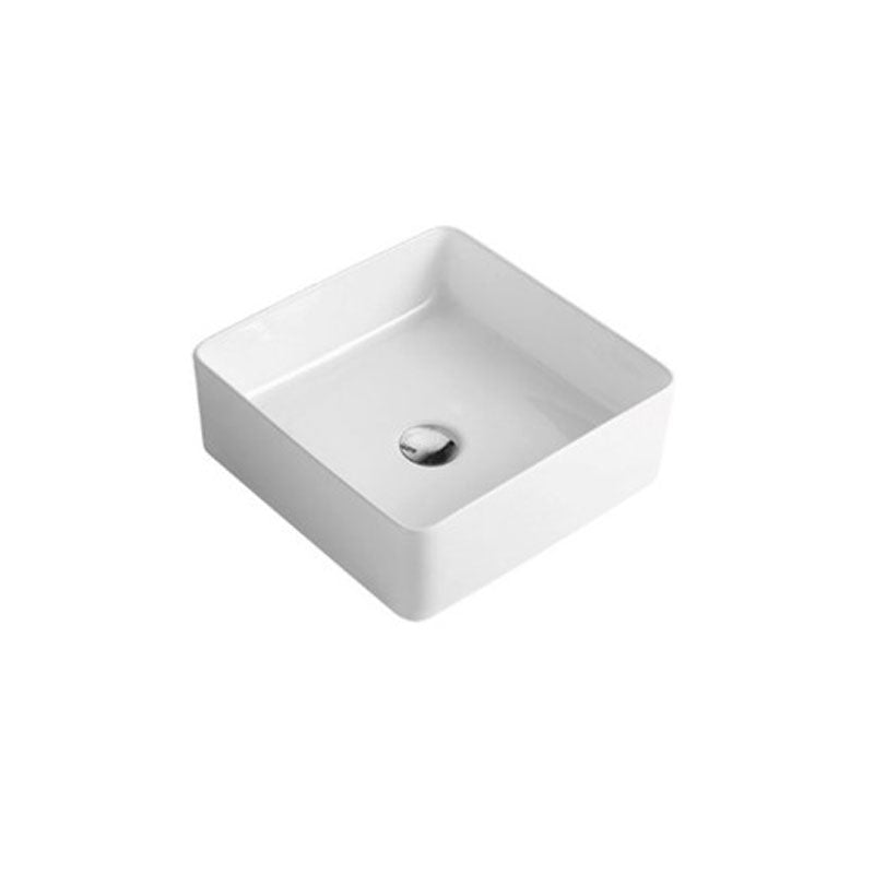 Above Counter Basin Square Gloss White 360x360x130mm