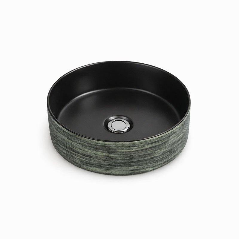 Above Counter Basin Round Silky Green 346x346x114mm